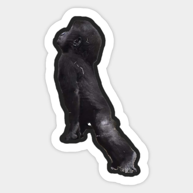 Baby Gorilla Sticker by Sharonzoolady